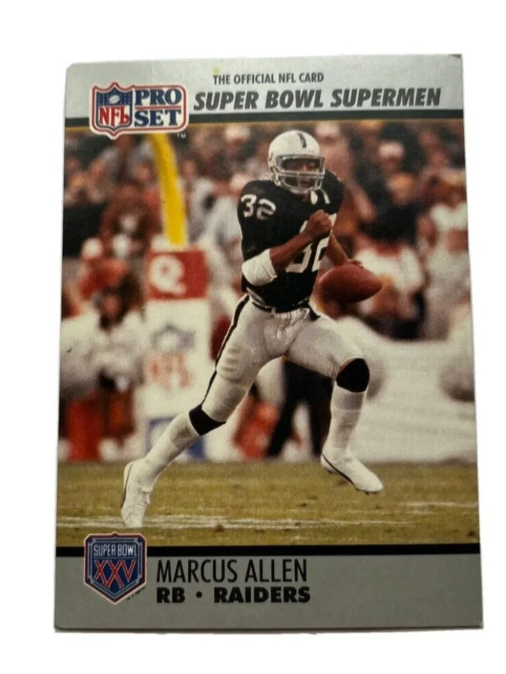 Marcus Allen Super Bowl XXV Pro Set NFL Official Trading Card